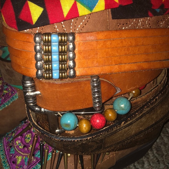 One of a kind hippie boots - Picture 4 of 5